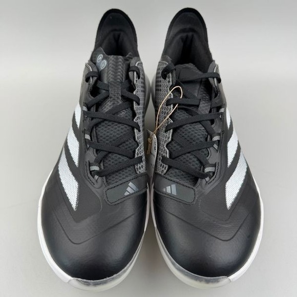 Adidas Adizero Impact TPU Baseball Cleats Men Size 10 Black White JI1467 NEW - Picture 3 of 6